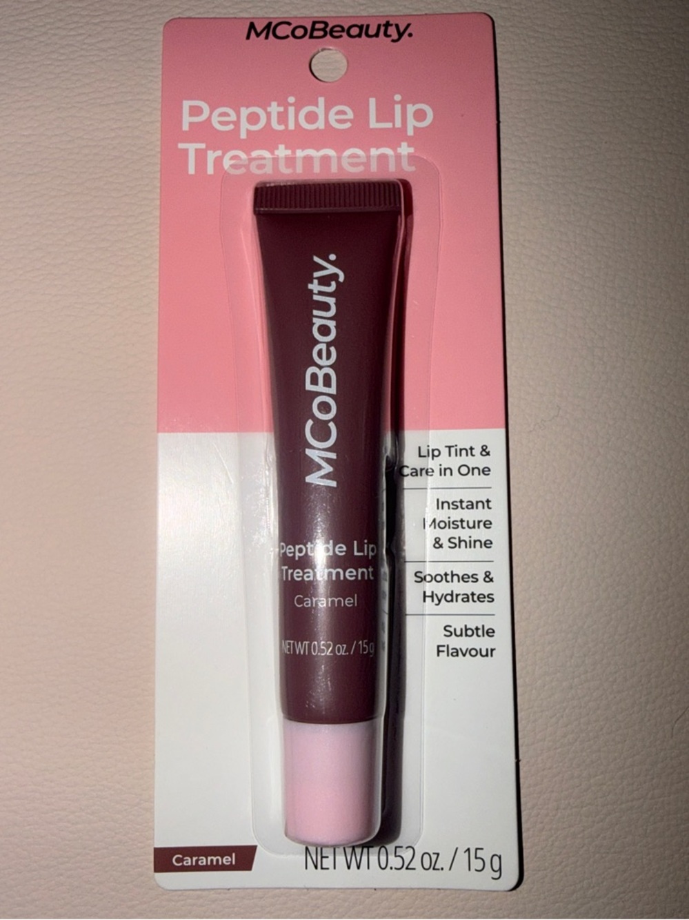 MCoBeauty Peptide Lip Treatment — Caramel Tint